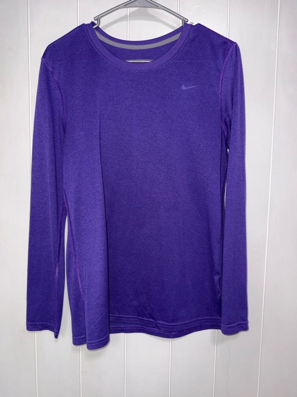 Nike Purple Long Sleeve Dri-FIT Top